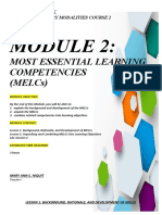 Most Essential Learning Competencies (Melcs) : Study Notebook