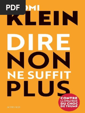 Dire Non Ne Suffit Plus Contre La Strategie Du Choc De Trump Pdfdrive Pdf Pdf Donald Trump Gouvernement Americain