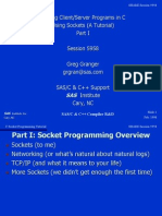 C Socket Programming Tutorial- Writing Client_Server Programs in C Using Sockets - Corporate Microcomputing Department