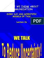 How We Think About Communication