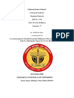 A Proposal Made By: Shashwat Pratyush Roll No: 1761 Class: B.A.LL.B. (Hons.) Semester: 7