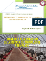 Manejo y Alimentacion de La Recria