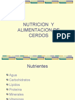 Nutricion y Alimentacion de Cerdos