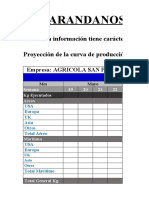 Proyeccion de Cosecha Arandanos 2019-Agricola San Pablo