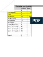 Calculo de Engranajes Rectos