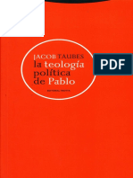 Taubes Jacob - La Teologia Politica de Pablo