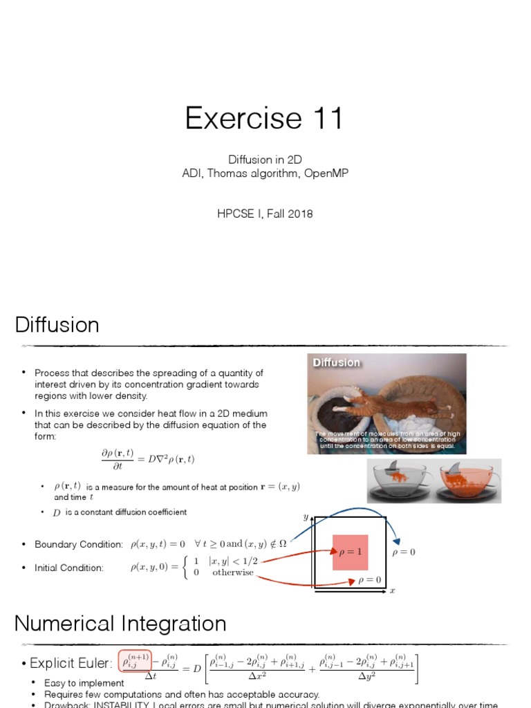 2D Diffusion Techniques for HPC | PDF | Diffusion | Numerical Analysis