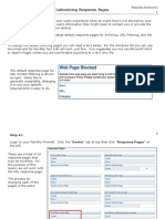 Customizing Response Pages