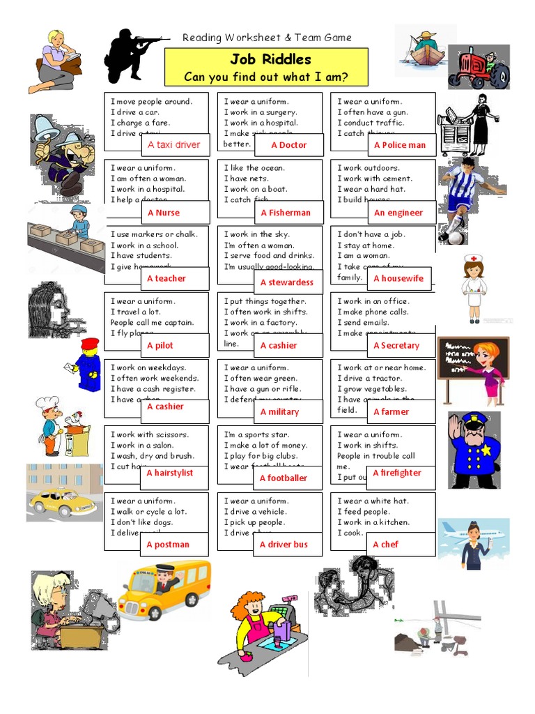 Job Riddles for Team Engagement | PDF | Business