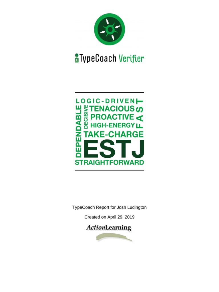 Typecoach Report 2019 04 29 Ludington | PDF | Extraversion And ...