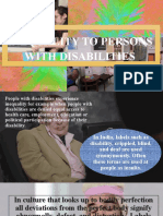 Inequality To Persons With Disabilities