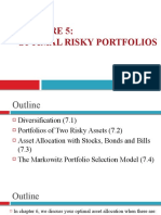 Lecture 5 Optimal Risky Portfolios