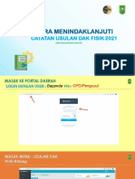 Cara Menindaklanjuti Catatan Usulan Daerah Dak Fisik 2021