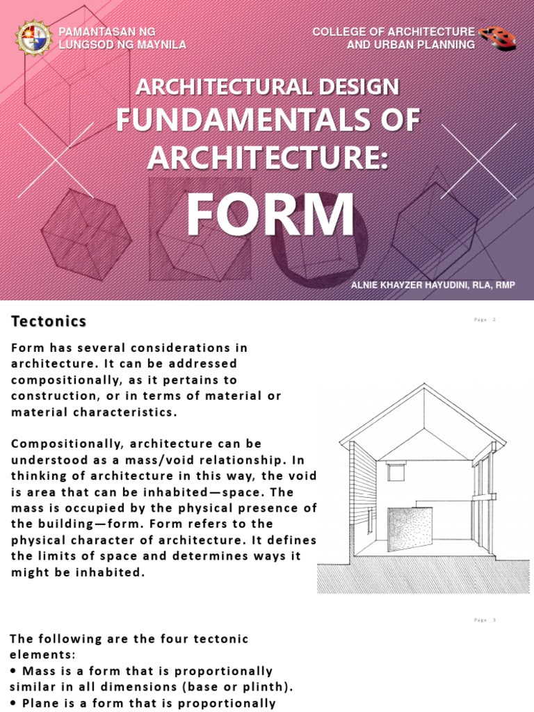 Architectural Form Fundamentals | PDF