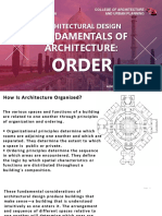 Architectural Design 1 - Lecture 5 - Order