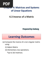 4.3 Inverse of A Matrix PDF