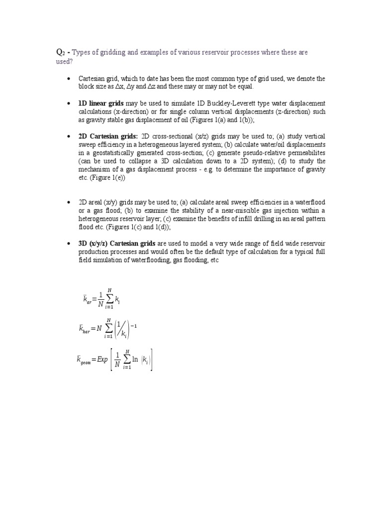 Reservoir Gridding Techniques Explained | PDF | Petroleum Reservoir ...