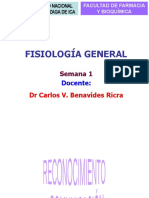 Fisiología General: DR Carlos V. Benavides Ricra