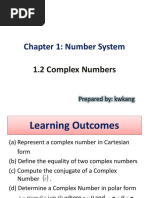 Chapter 1: Number System: 1.2 Complex Numbers