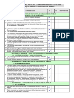 Auto Evaluacion de La Ley de Prevencion de Riesgos en Los Lugares de Trabajo.