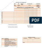 Registro de Evidencias de Los Estudiantes