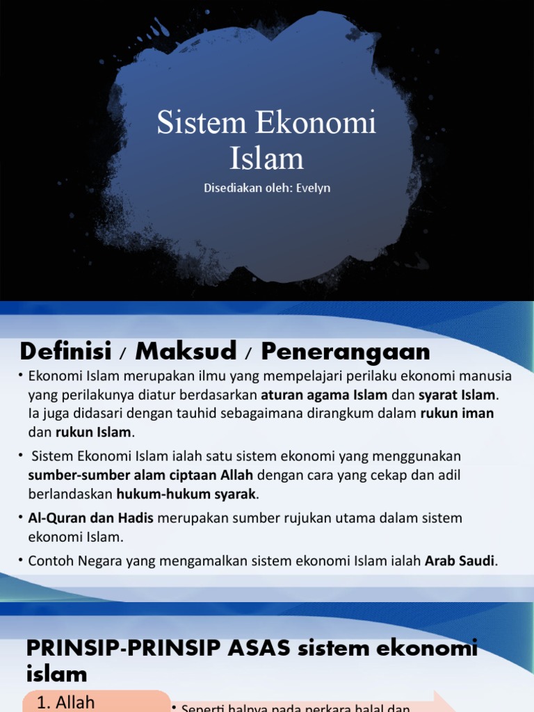 sistem ekonomi islam pdf diagram