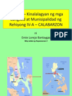 PPT-Mapa NG Mga Lalawigan, Lungsod at Munisipalidad Sa CALABARZON