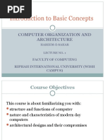 Introduction To Basic Concepts: Computer Organization and Architecture