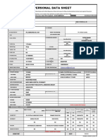 Yhaz CS Form No. 212 Personal Data Sheet Revised