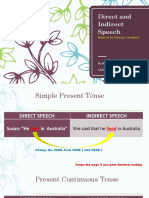 Direct and Indirect Speech: Material For Primary 4 Students