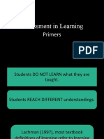 Assessment in Learning: Primers