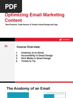 Optimizing Email Marketing Content: Best Practices, Trade Secrets, & Trends in Email Design and