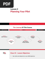 Planning Your Pilot: Lesson 2