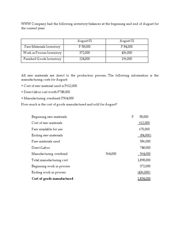 Manufacturing Cost Analysis | PDF | Computers | Technology & Engineering