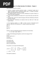 Multiple Choice Test Bank Questions No Feedback - Chapter 4: y + X + X + X + U