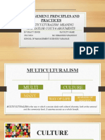 Management Principles and Practices: Multiculturalism: Meaning and Taylor Cox'S 6 Arguments