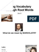 Acing Vocabulary Through Root Words - Set 6