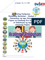 Araling Panlipunan 5-Module 1