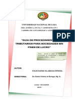 Guia de Procedimientos Tributarios para Sociedades Sin Fines de Lucro PDF
