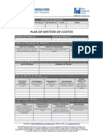 Formato de Plan de Gestion de Costos PDF