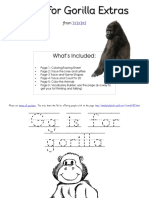 GG Is For Gorilla Extras: What's Included