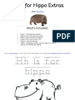 HH Is For Hippo Extras: What's Included