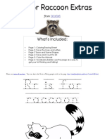 RR Is For Raccoon Extras: What's Included