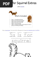 Ss Is For Squirrel Extras: What's Included