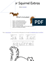 Ss Is For Squirrel Extras: What's Included