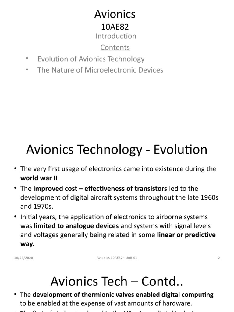 Evolution of Avionics Technology | PDF | Thermocouple | Wire