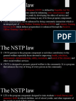 The NSTP Law