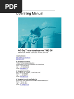 Operating Manual: Ac Oxytracer Analyzer On 7890 GC