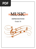 Music: Impressionism Grade 10