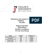 Simulation and Analysis of A Rube Goldberg Machine Engineering Static (MEC60104) Module Coordinator: DR Lim Joon Hoong